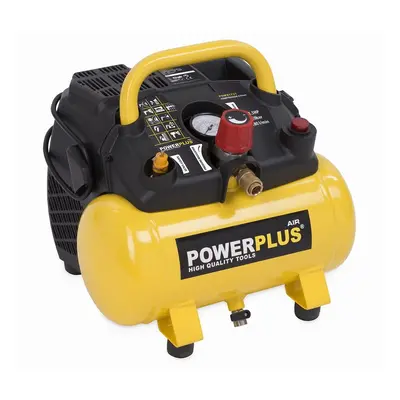 Elektrický bezolejový kompresor 6 l Powerplus POWX1721