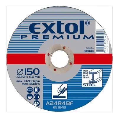 Brusný kotouč na ocel EXTOL PREMIUM 150 mm 8808705