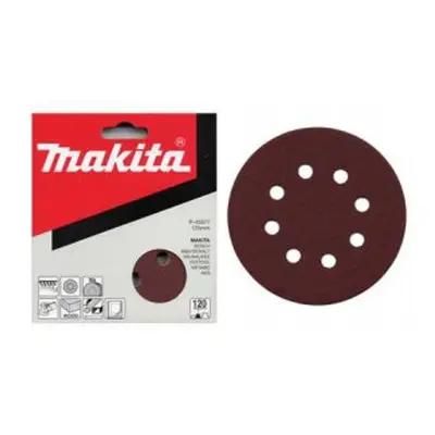 10x Brusný papír Makita 125 mm, K120 P-43577