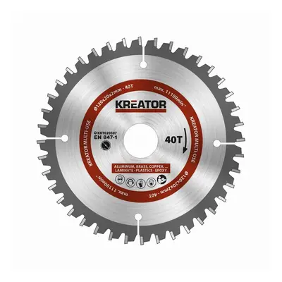 Pilový kotouč univerzální KREATOR 120mm 40T KRT020507