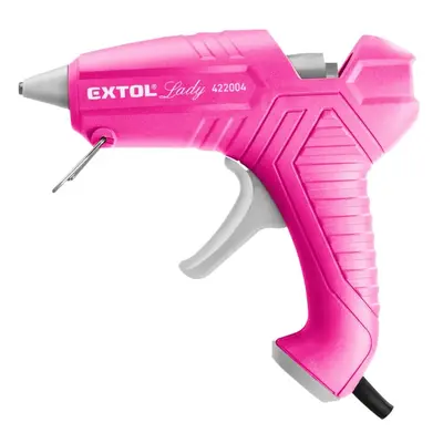 EXTOL LADY 422004 - pistole tavná lepící, ⌀11mm, 40W, růžová