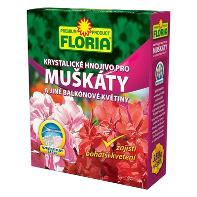 Hnojivo FLORIA pro muškáty a jiné balkónové květiny 350 g Agro 008221