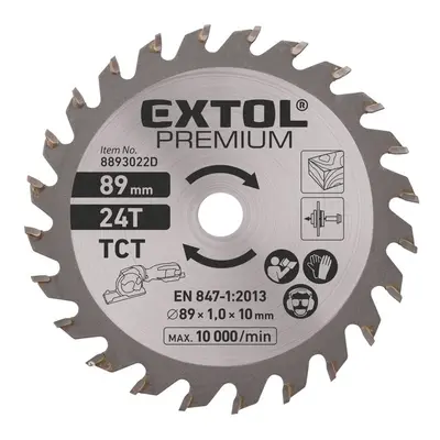 Pilový kotouč EXTOL PREMIUM 89 mm 24T 8893022D