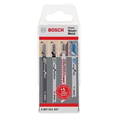 Sada pilových plátků Bosch Wood and Metal se stopkou T 2607011437