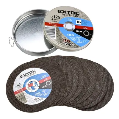 EXTOL PREMIUM 8808103 - kotouč řezný na ocel/nerez, 10ks, 125x1,0x22,2mm