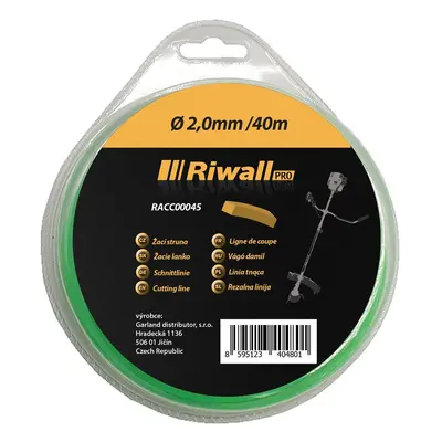 Riwall PRO Žací struna pr. 2mm, délka 40m, čtvercový průřez