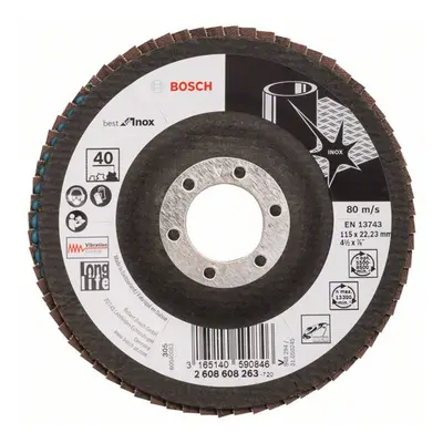 Brusný lamelový kotouč Bosch X 581 Best for Inox 115 mm 2608608263