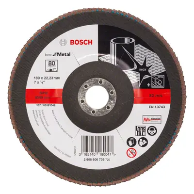 Brusný lamelový kotouč Bosch Best for Metal X571 180 mm 80 2608606739