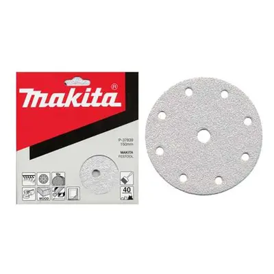 10x Brusný papír Makita 150 mm, K180