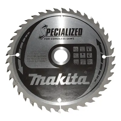 Pilový kotouč Makita Specialized 165 mm 40T B-32954