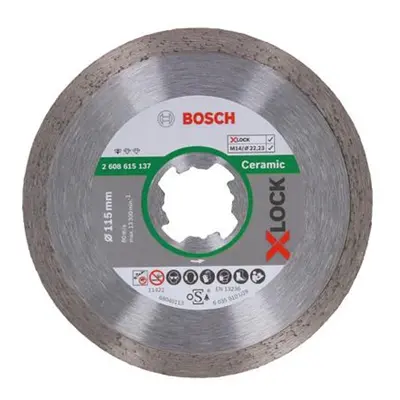 Diamantový řezný kotouč Bosch Standard for Ceramic X-LOCK 115mm 1 ks 2608615137