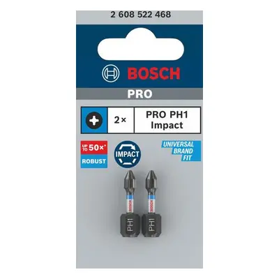 Šroubovací bit Bosch PRO Impact Control 25 mm PH1 2 ks 2608522468