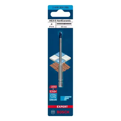 Vrták do dlažby Bosch EXPERT HEX-9 HardCeramic 4 x 90 mm 2608900588