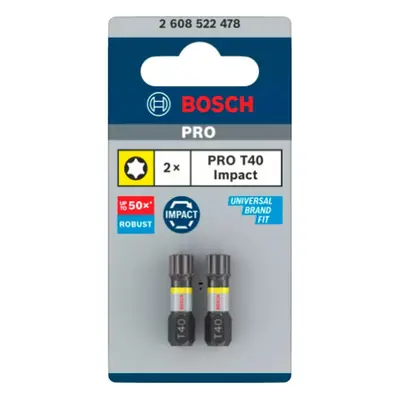 Šroubovací bit Bosch PRO Impact Control 25 mm T40 2 ks 2608522478