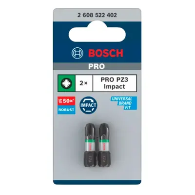 Šroubovací bit Bosch PRO Impact Control 25 mm PZ3 2 ks 2608522402