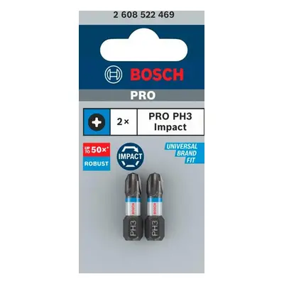 Šroubovací bit Bosch PRO Impact Control 25 mm PH3 2 ks 2608522469