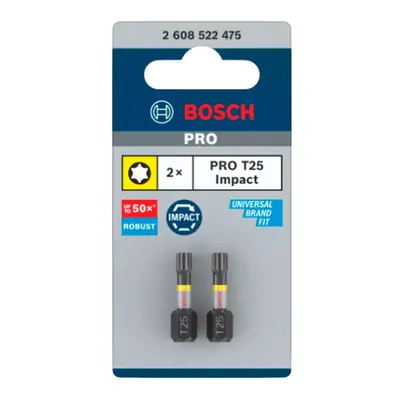 Šroubovací bit Bosch PRO Impact Control 25 mm T25 2 ks 2608522475