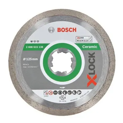 Diamantový řezný kotouč Bosch Standard for Ceramic X-LOCK 125 mm 1 ks 2608615138