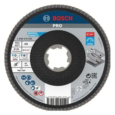 Brusný lamelový kotouč Bosch PRO X571 125 mm G60 1 ks 2608619202