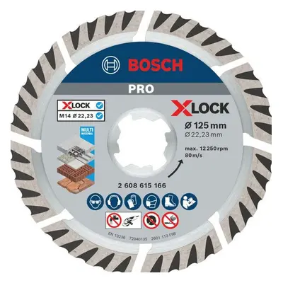 Diamantový dělicí kotouč Bosch PRO X-LOCK 125mm 1 ks 2608615166