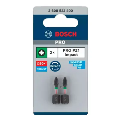 Šroubovací bit Bosch PRO Impact Control 25 mm PZ1 2 ks 2608522400