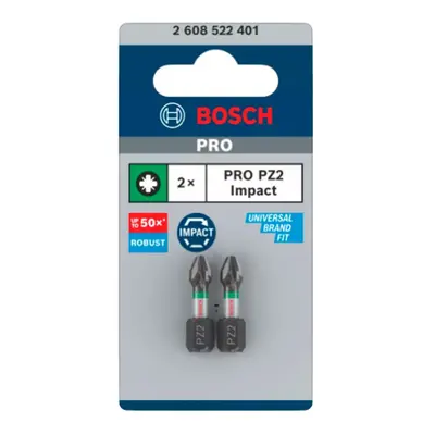 Šroubovací bit Bosch PRO Impact Control 25 mm PZ2 2 ks 2608522401