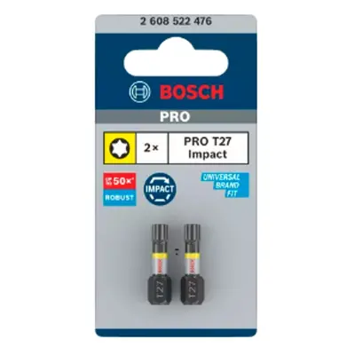 Šroubovací bit Bosch PRO Impact Control 25mm T27 2 ks 2608522476