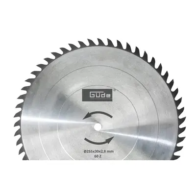 Pilový kotouč na dřevo GÜDE 255 mm 60T 55263