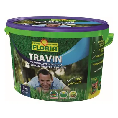 Hnojivo FLORIA Travin 4 kg kbelík Agro 017088