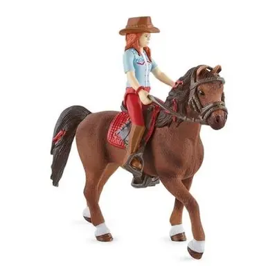 Schleich 42539 Zrzka Hannah s pohyblivými klouby na koni