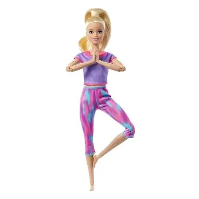 Barbie V pohybu varianta GXF04 blondýna,modré triko