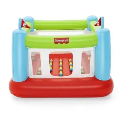 Nafukovací hrací centrum Bestway Fisher-Price s míčky (50ks), 1,75x1,73x1,35m