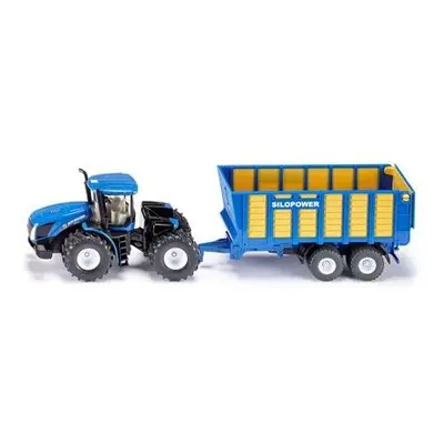 SIKU Farmer 1947 - Traktor New Holland s přívěsem Joskin, 1:50