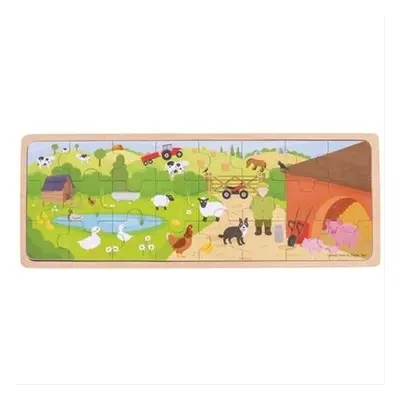 Bigjigs Toys puzzle - Na farmě