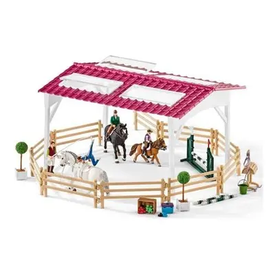 Schleich 42389 Jezdecká škola s jezdci a koňmi