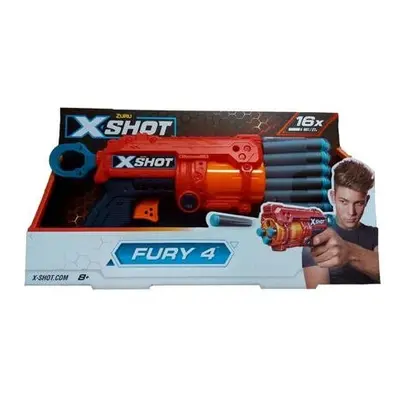 X-SHOT EXCEL Fury 4 s otočnou hlavní a 16 náboji