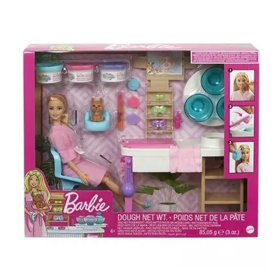 Barbie Salón krásy Herní set s blondýnkou