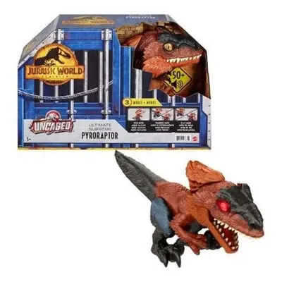 Mattel Jurský svět Nadvláda PYRORAPTOR Ohnivý dinosaurus s reálnými zvuky