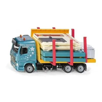 Siku Super 3562 - nákladní auto převáženící montovaný dům 1:50