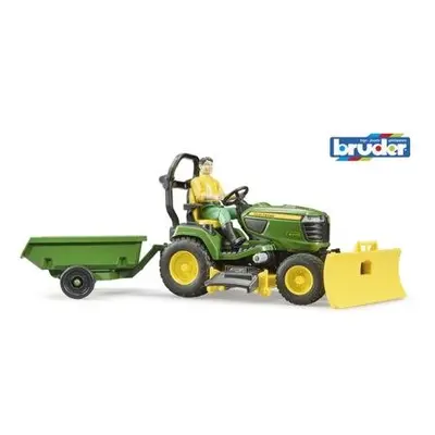 Bruder 62104 BWORLD Zahradní traktor John Deere X949 s figurkou