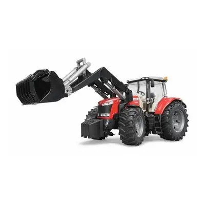 Bruder 3047 Traktor MASSEY FERGUSON + čelní nakladač