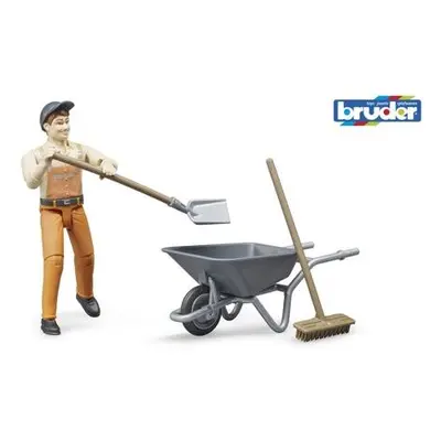 Bruder 62130 BWORLD Set komunal s figurkou