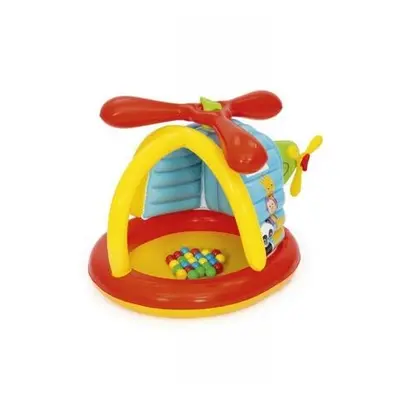 Nafukovací hrací centrum Bestway Fisher Price - Helikoptéra s míčky 155x102x91cm