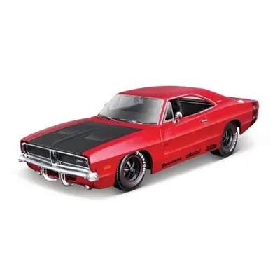 Maisto - 1969 Dodge Charger R/T, červená, Classic Muscle, 1:25