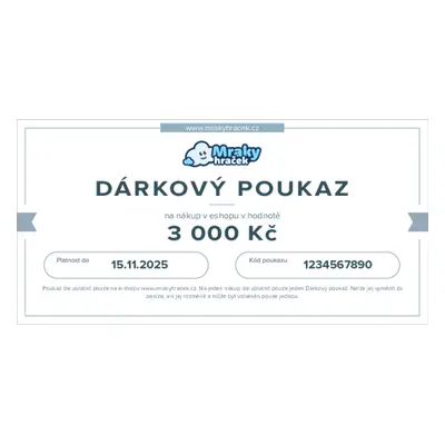 Dárkový poukaz 3000 Kč