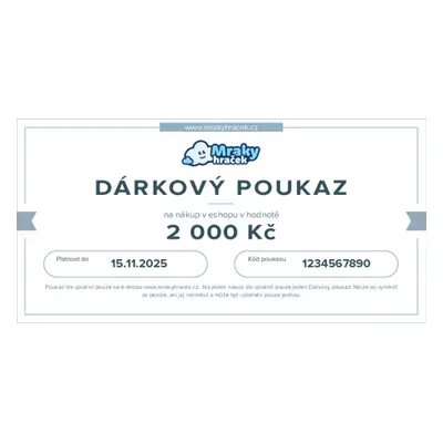 Dárkový poukaz 2000 Kč