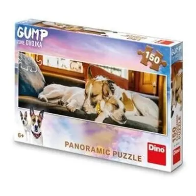 GUMP JSME DVOJKA NA GAUČI 150 panoramic Puzzle