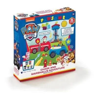 Paw Patrol - Modelína - Dobrodružná hrací sada Chase a Marshall