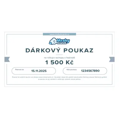 Dárkový poukaz 1500 Kč