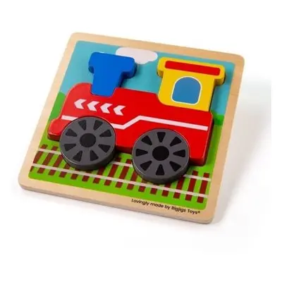 Bigjigs Toys Vkládací puzzle Vláček